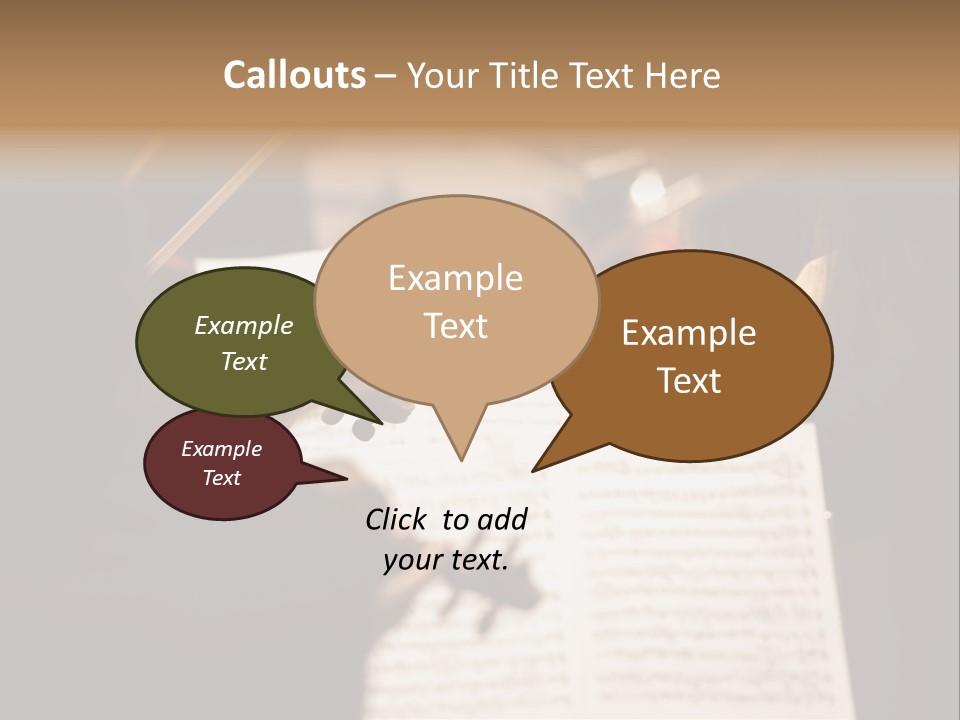 Professional Occupation Violinist Classical Concert PowerPoint Template