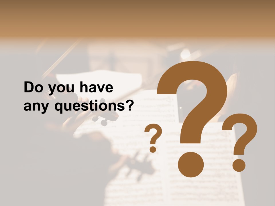 Professional Occupation Violinist Classical Concert PowerPoint Template