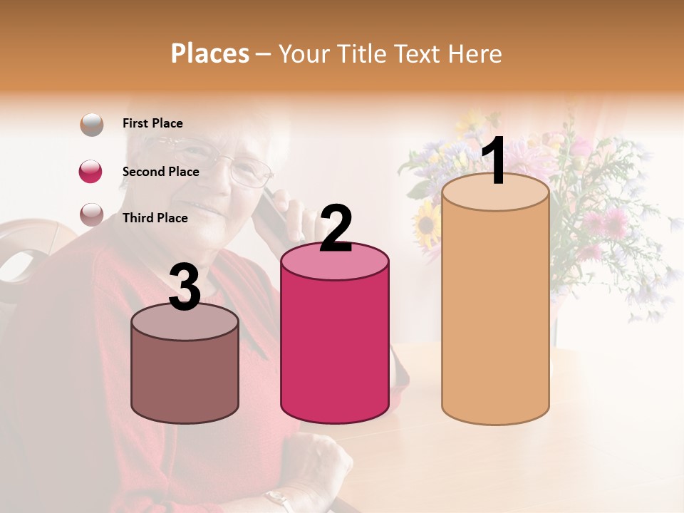 Granny Happiness Pensioner PowerPoint Template