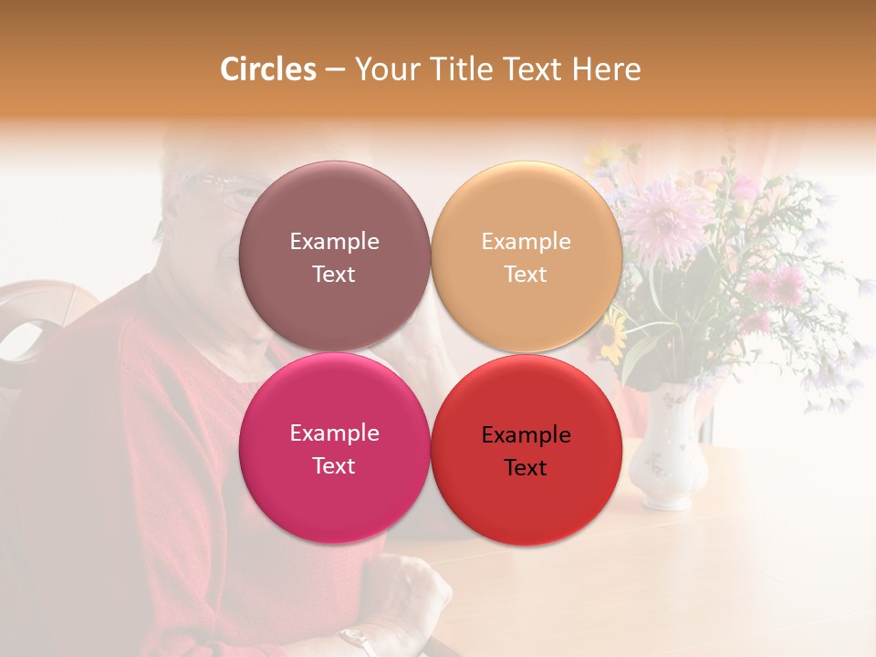 Granny Happiness Pensioner PowerPoint Template