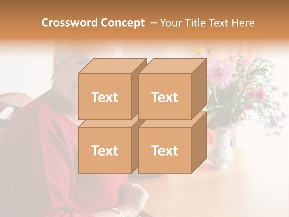 Granny Happiness Pensioner PowerPoint Template