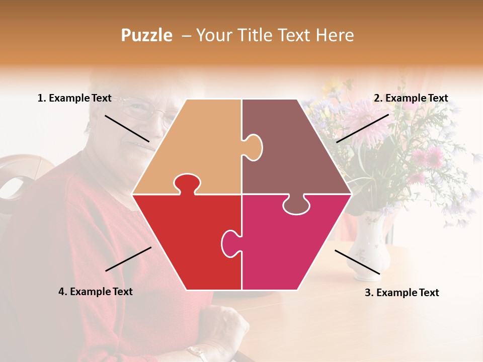 Granny Happiness Pensioner PowerPoint Template