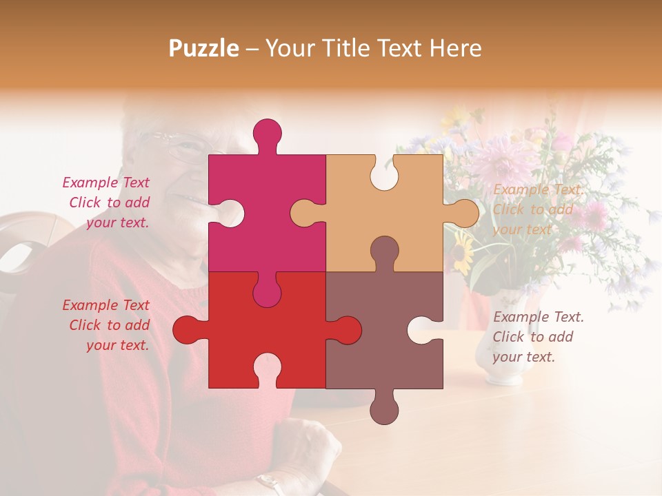 Granny Happiness Pensioner PowerPoint Template