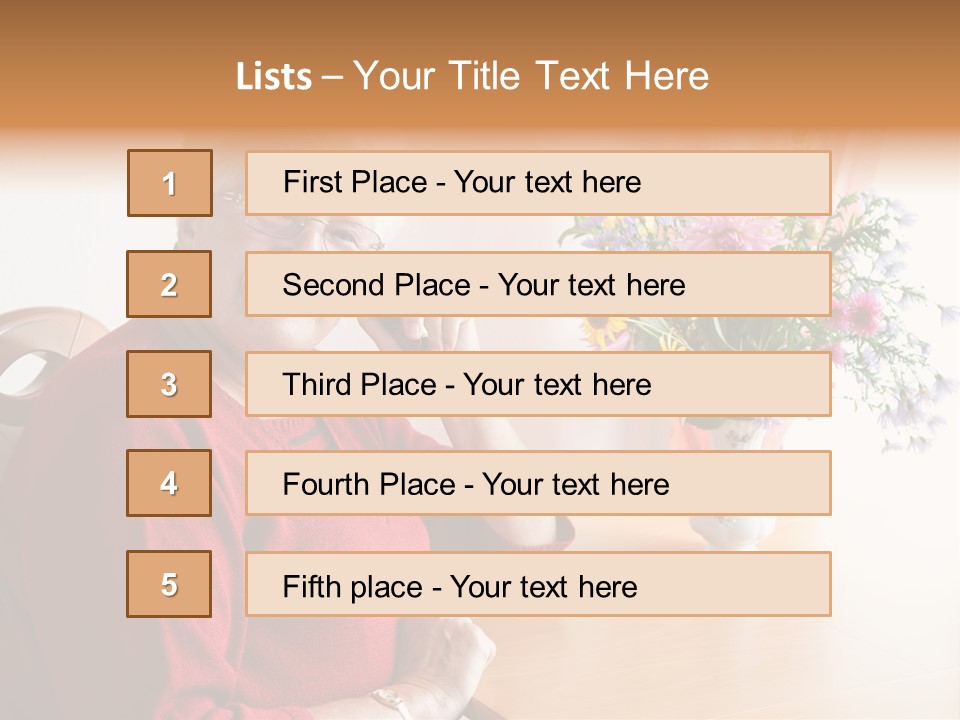 Granny Happiness Pensioner PowerPoint Template