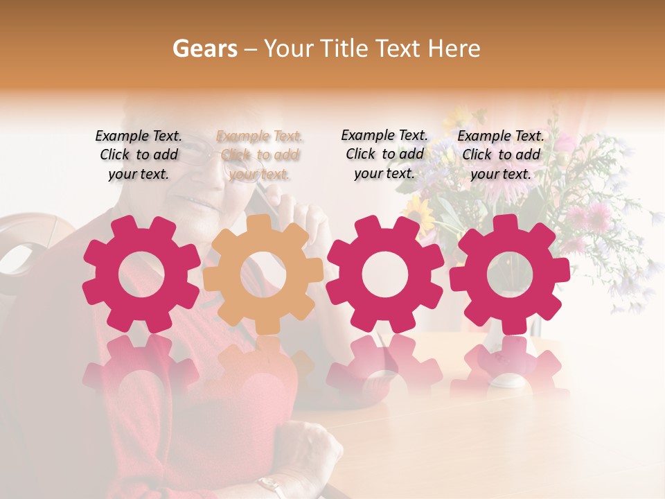 Granny Happiness Pensioner PowerPoint Template