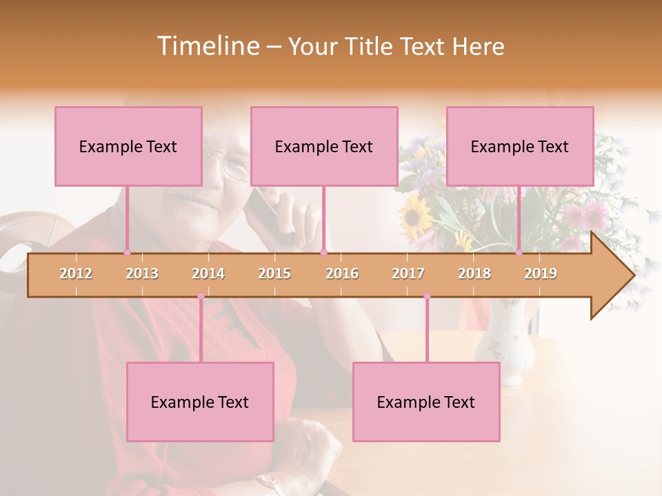 Granny Happiness Pensioner PowerPoint Template
