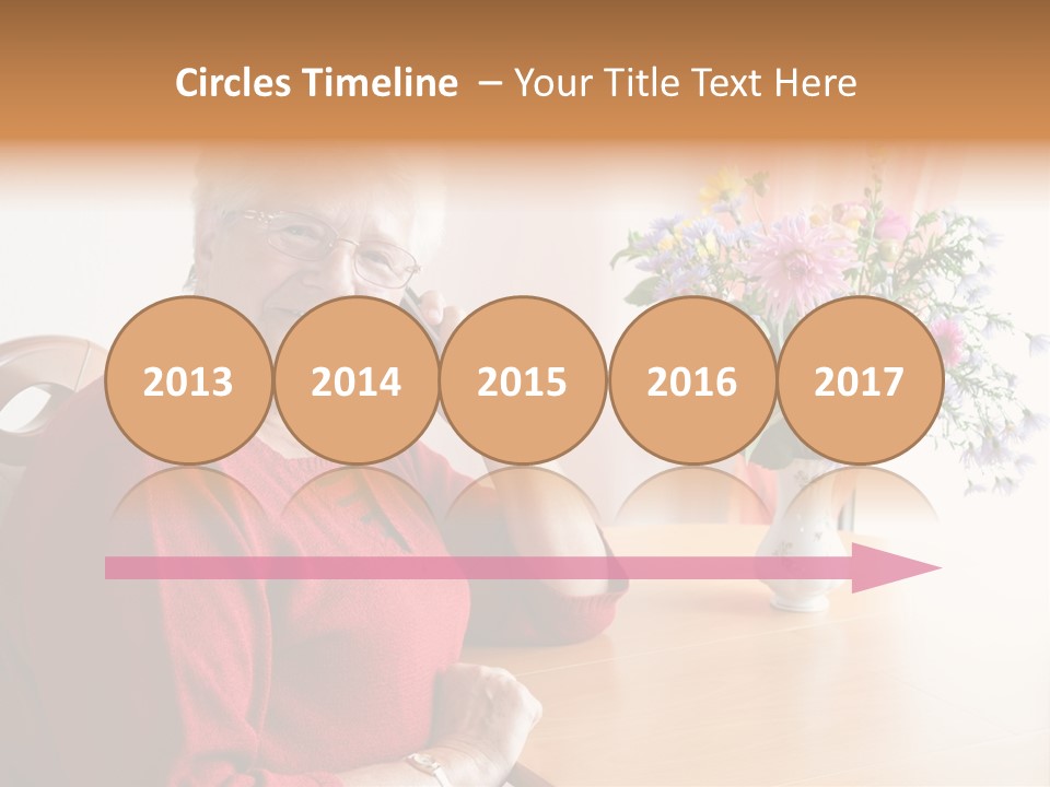 Granny Happiness Pensioner PowerPoint Template