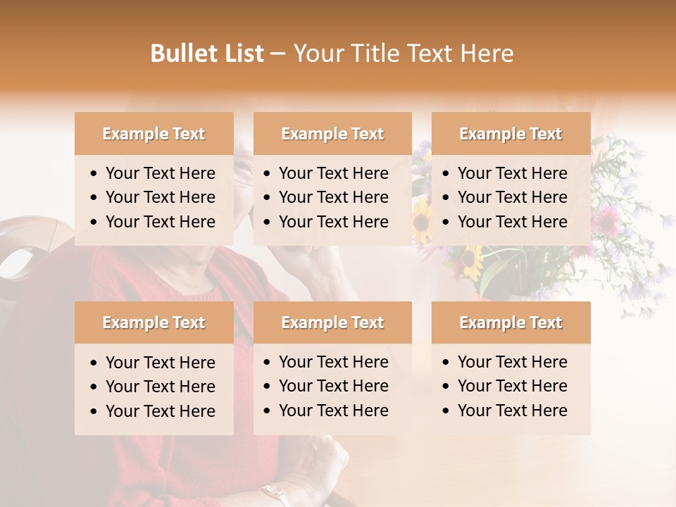 Granny Happiness Pensioner PowerPoint Template