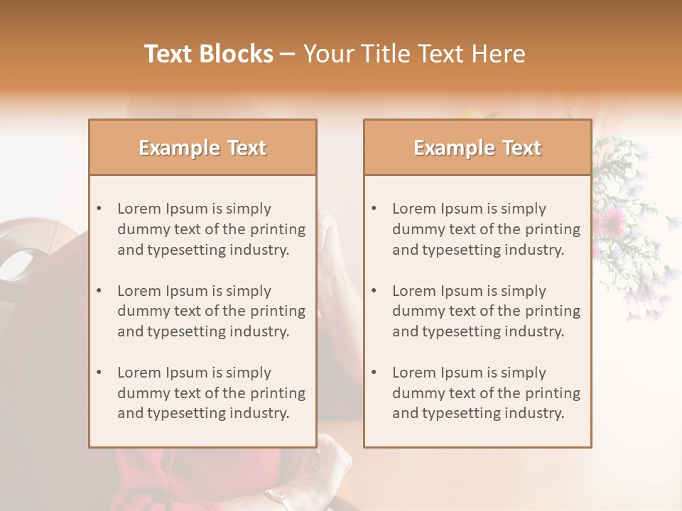 Granny Happiness Pensioner PowerPoint Template