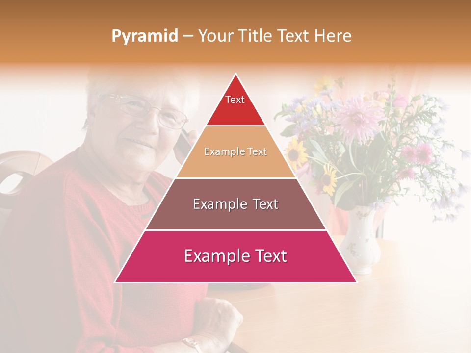 Granny Happiness Pensioner PowerPoint Template