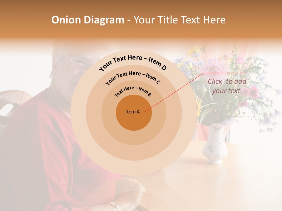 Granny Happiness Pensioner PowerPoint Template