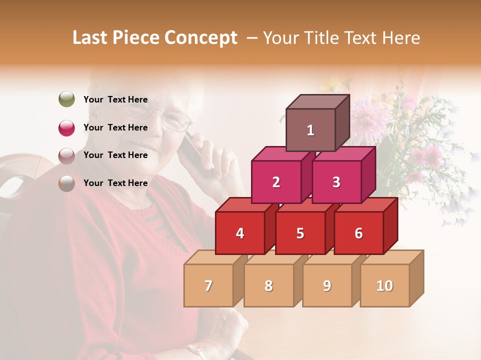 Granny Happiness Pensioner PowerPoint Template