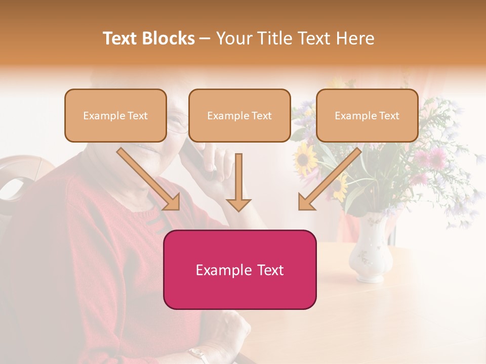 Granny Happiness Pensioner PowerPoint Template