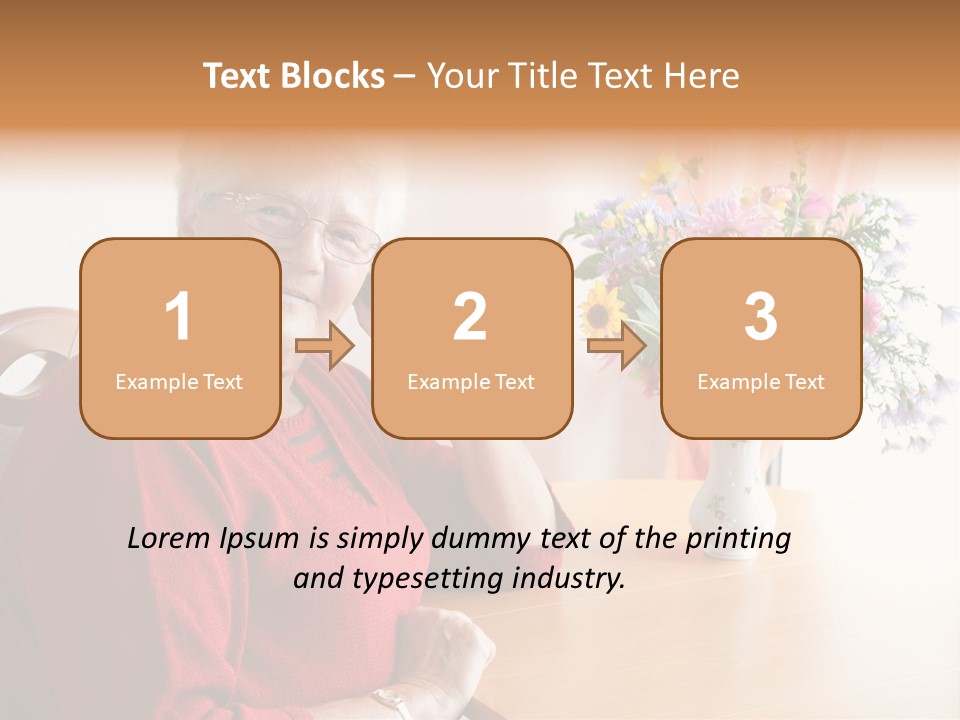 Granny Happiness Pensioner PowerPoint Template