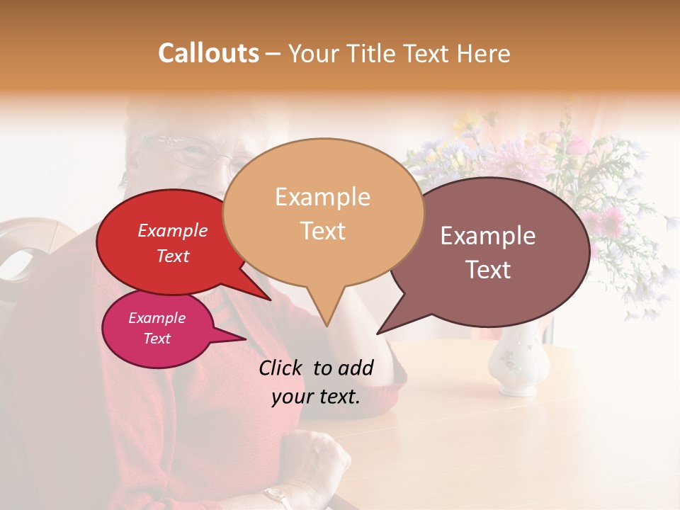 Granny Happiness Pensioner PowerPoint Template