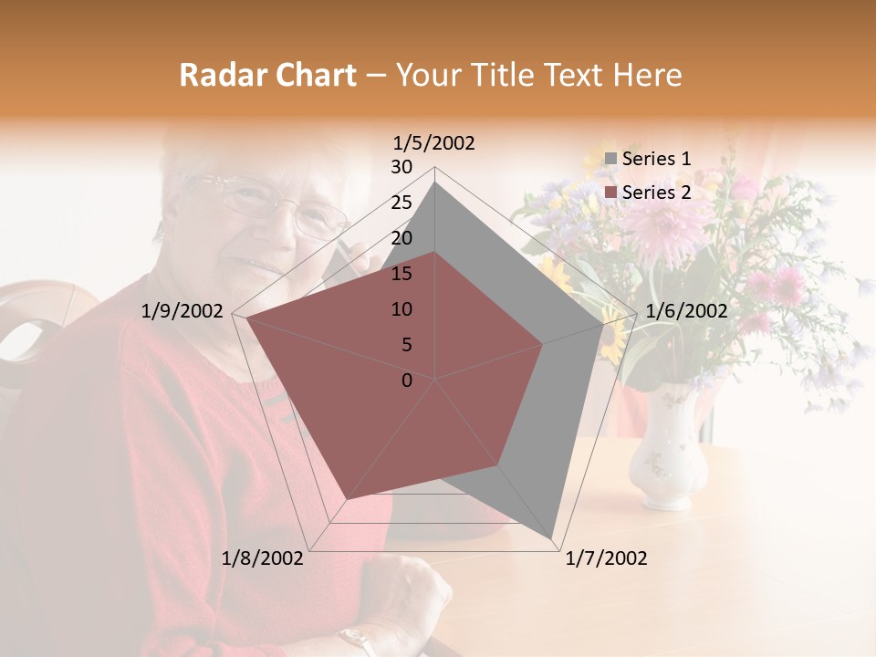 Granny Happiness Pensioner PowerPoint Template