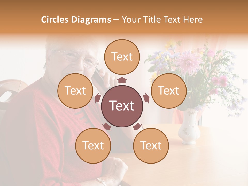 Granny Happiness Pensioner PowerPoint Template