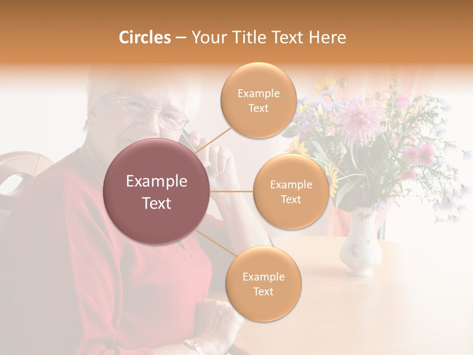 Granny Happiness Pensioner PowerPoint Template