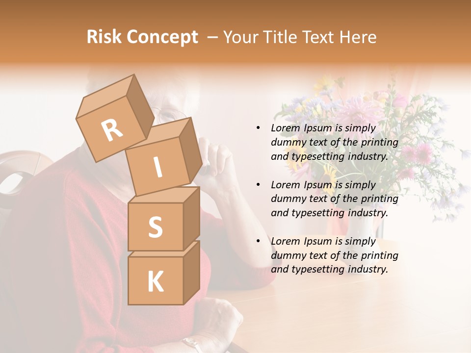 Granny Happiness Pensioner PowerPoint Template