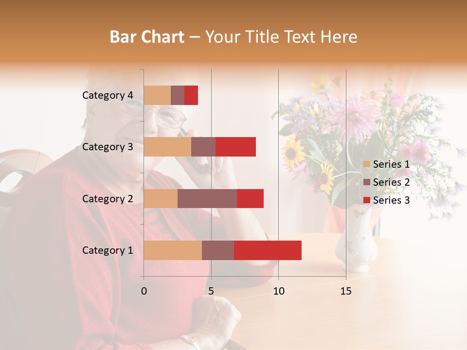 Granny Happiness Pensioner PowerPoint Template