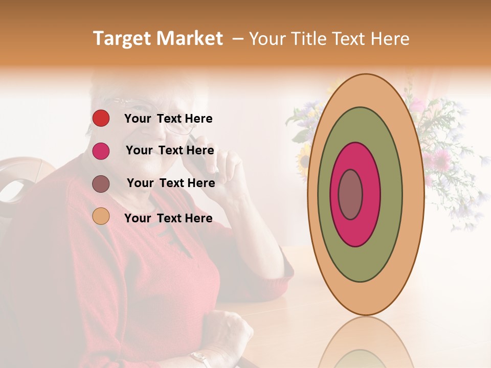 Granny Happiness Pensioner PowerPoint Template