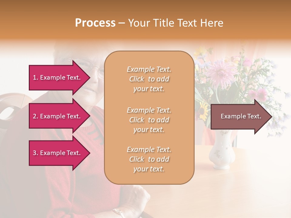 Granny Happiness Pensioner PowerPoint Template