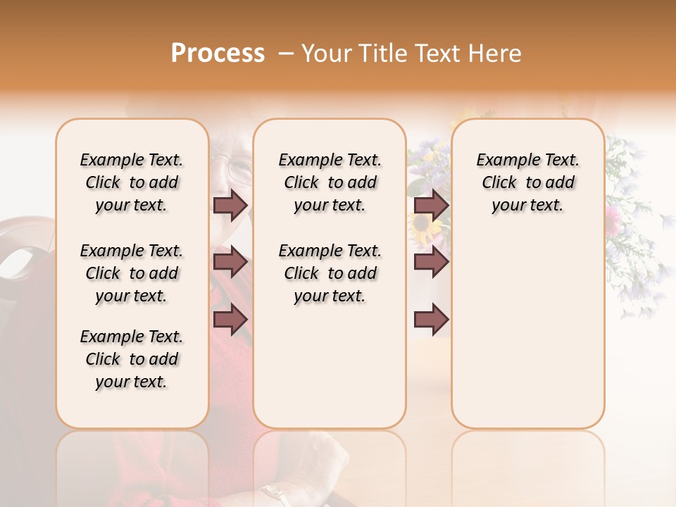 Granny Happiness Pensioner PowerPoint Template