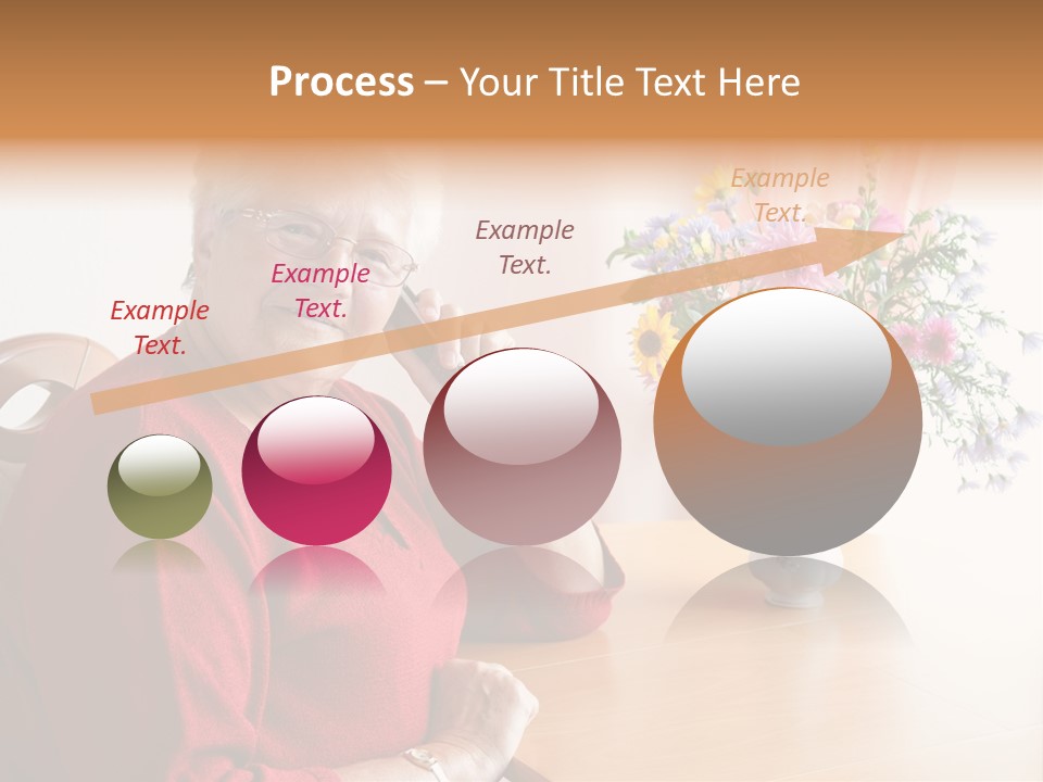 Granny Happiness Pensioner PowerPoint Template