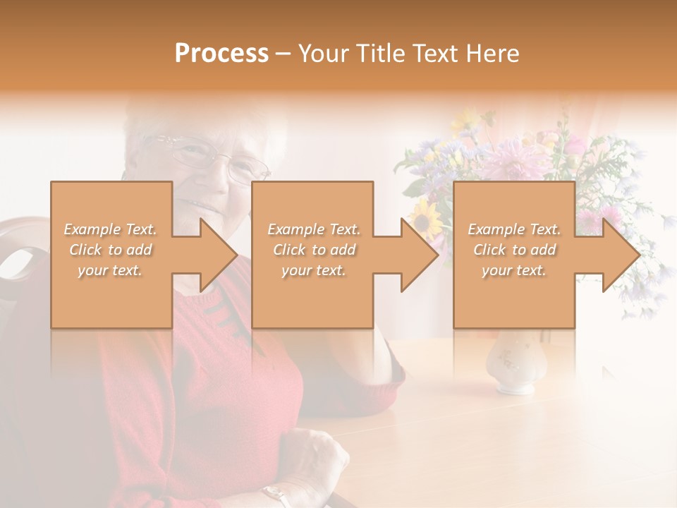 Granny Happiness Pensioner PowerPoint Template