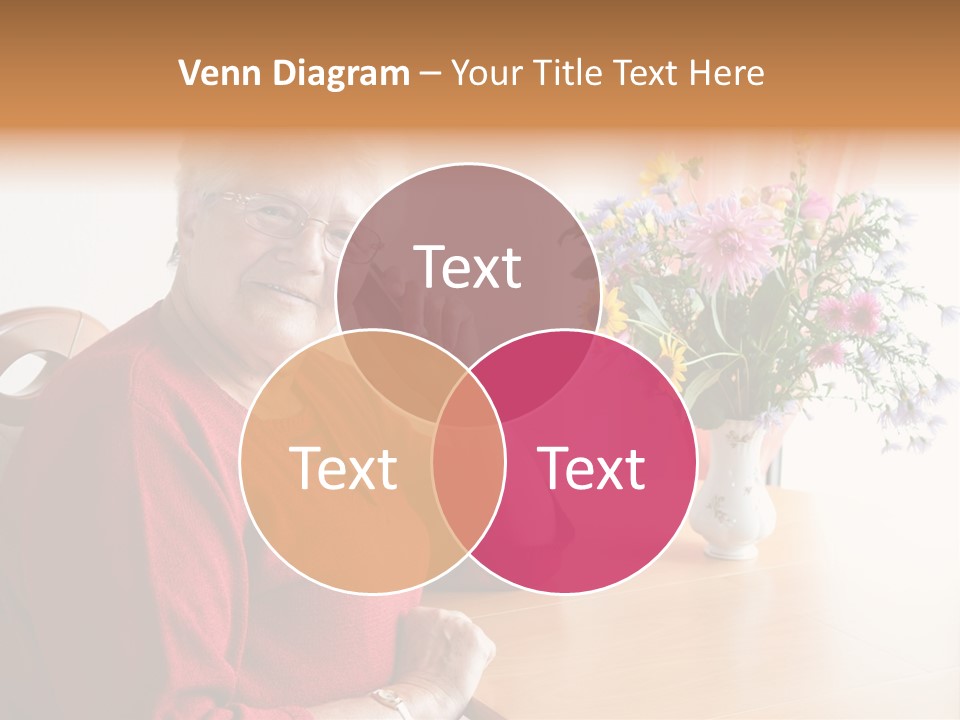 Granny Happiness Pensioner PowerPoint Template