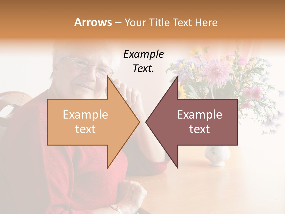 Granny Happiness Pensioner PowerPoint Template