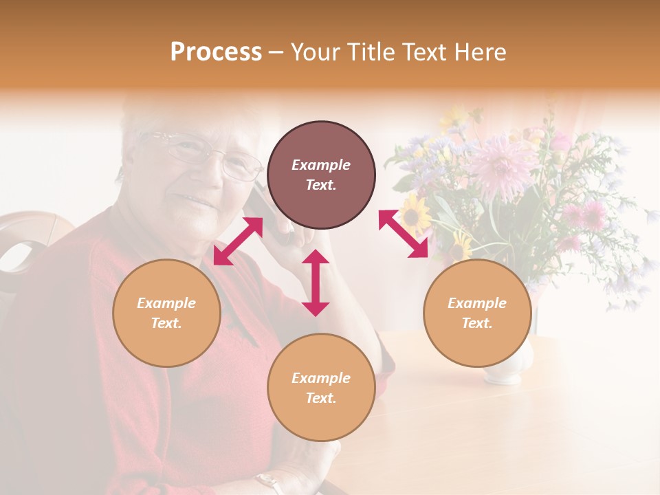 Granny Happiness Pensioner PowerPoint Template