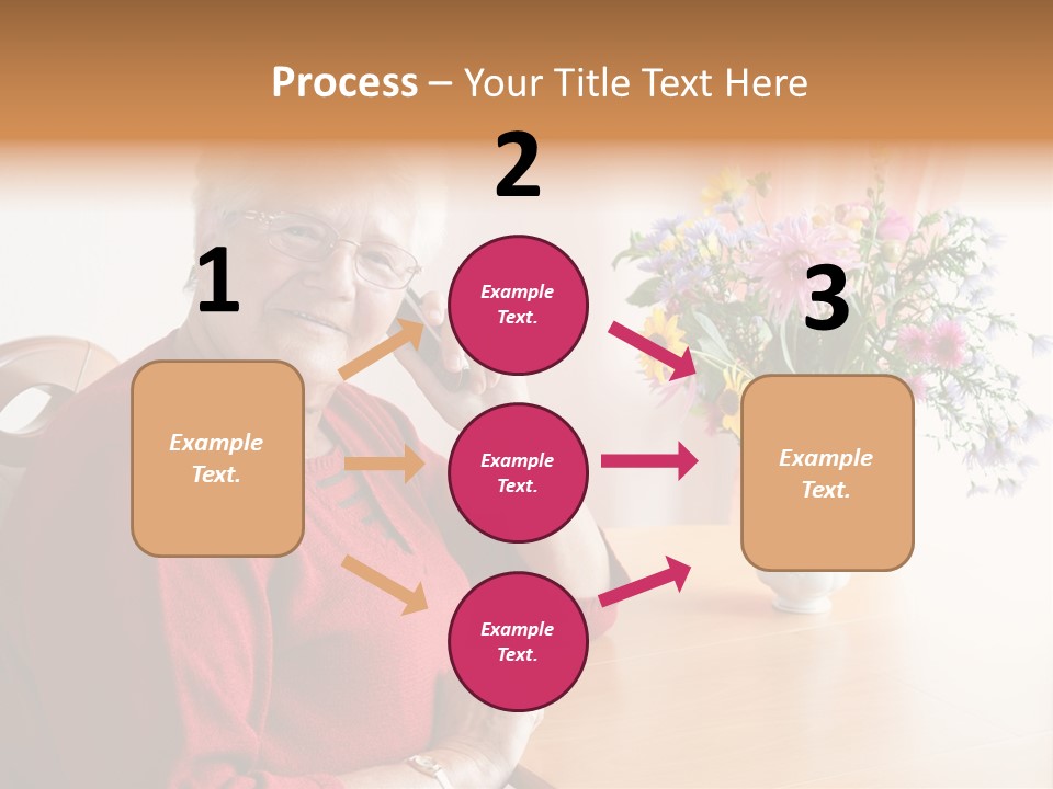 Granny Happiness Pensioner PowerPoint Template