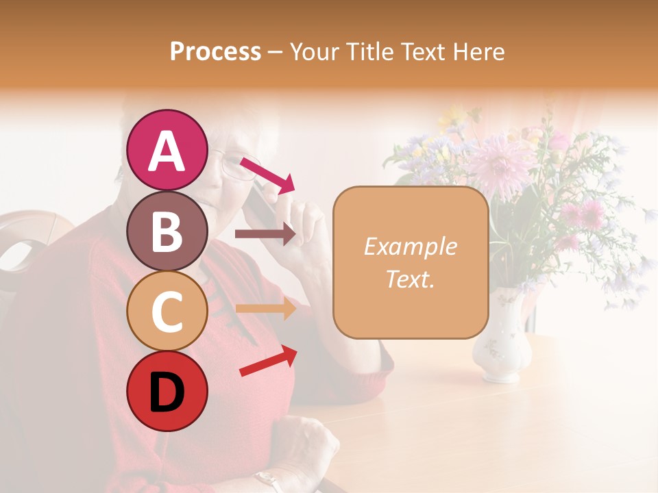 Granny Happiness Pensioner PowerPoint Template