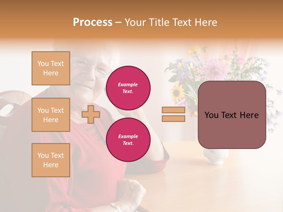 Granny Happiness Pensioner PowerPoint Template