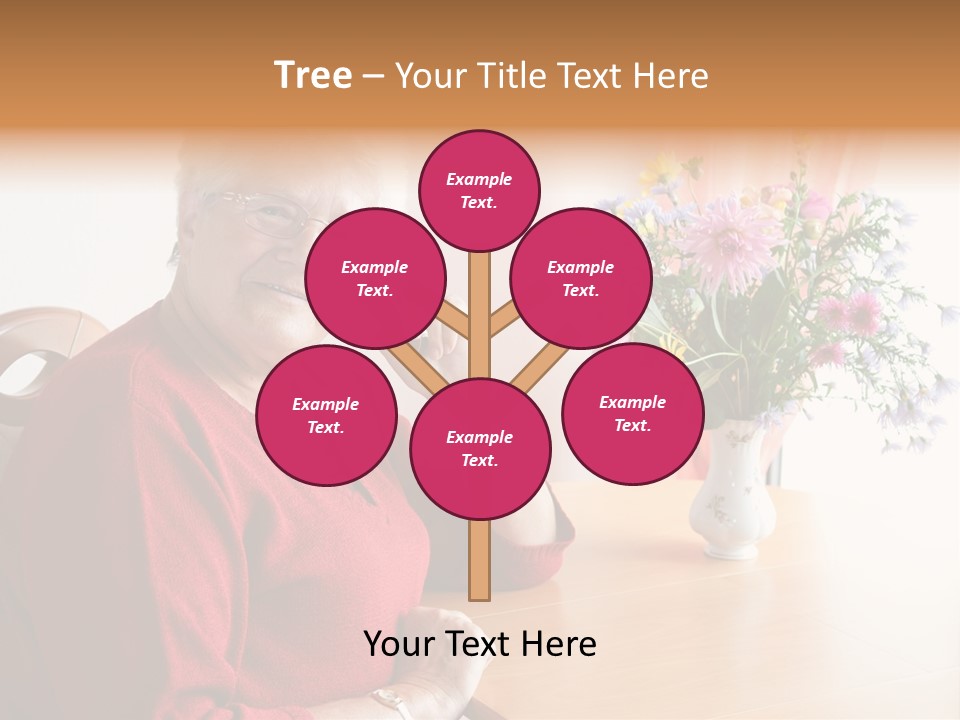 Granny Happiness Pensioner PowerPoint Template