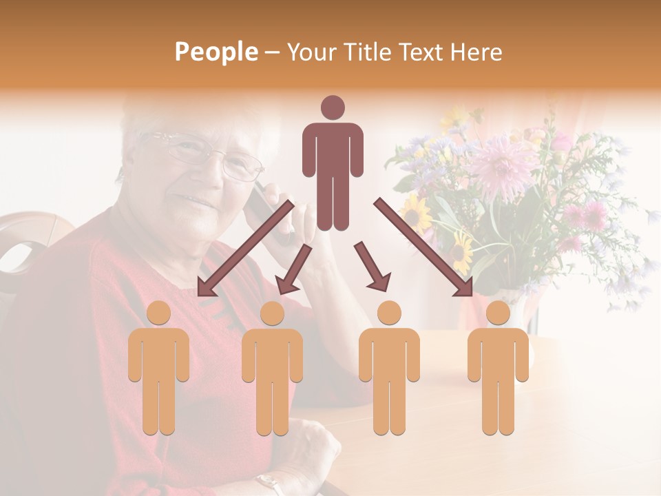 Granny Happiness Pensioner PowerPoint Template