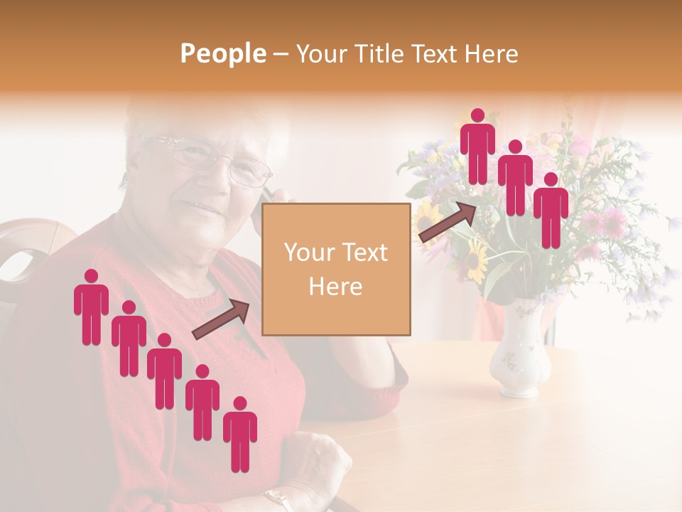 Granny Happiness Pensioner PowerPoint Template