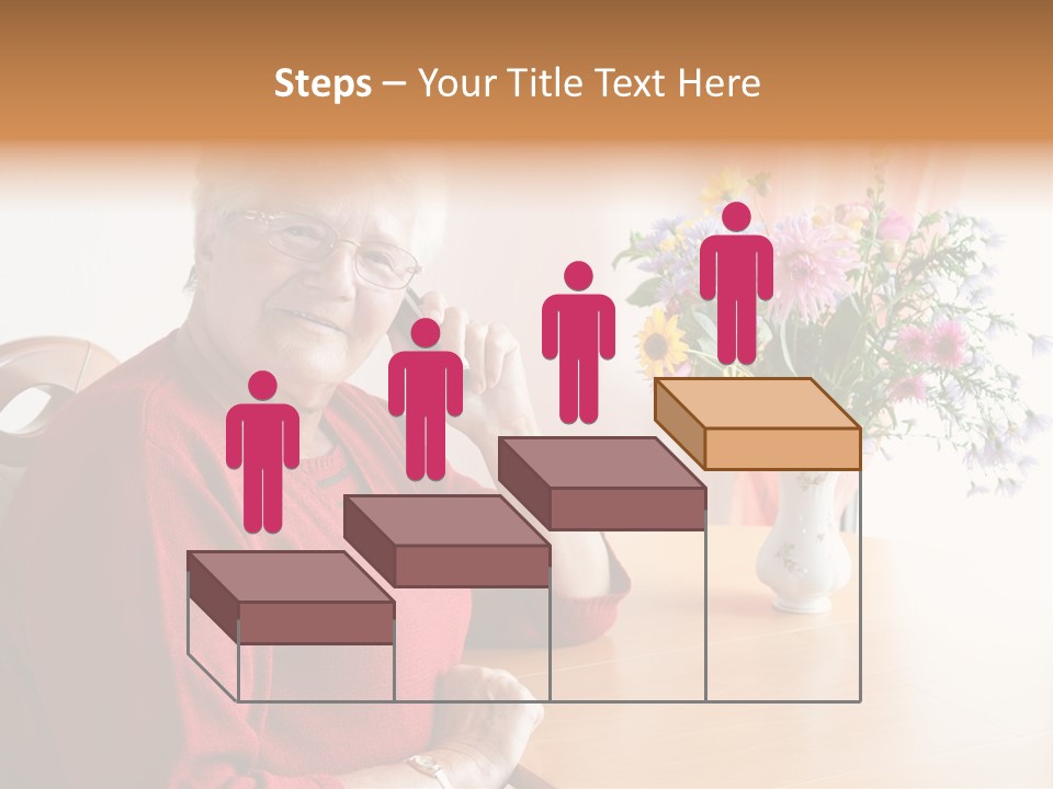 Granny Happiness Pensioner PowerPoint Template