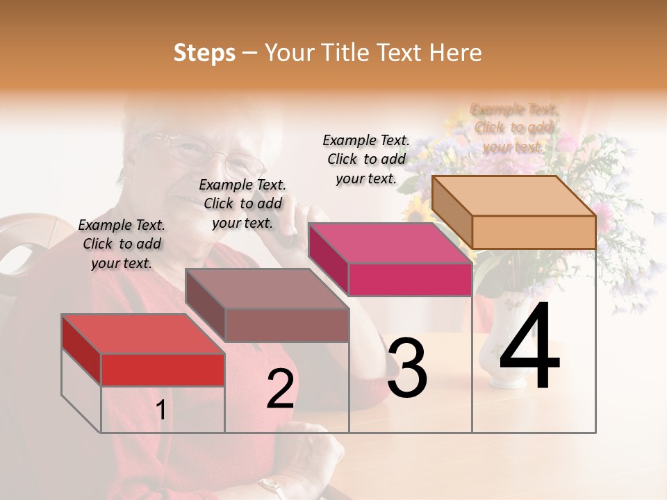 Granny Happiness Pensioner PowerPoint Template