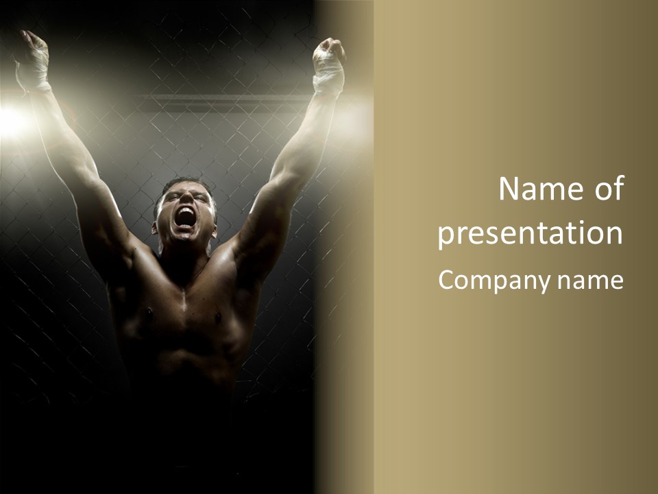 Brave Bold Scuffle PowerPoint Template