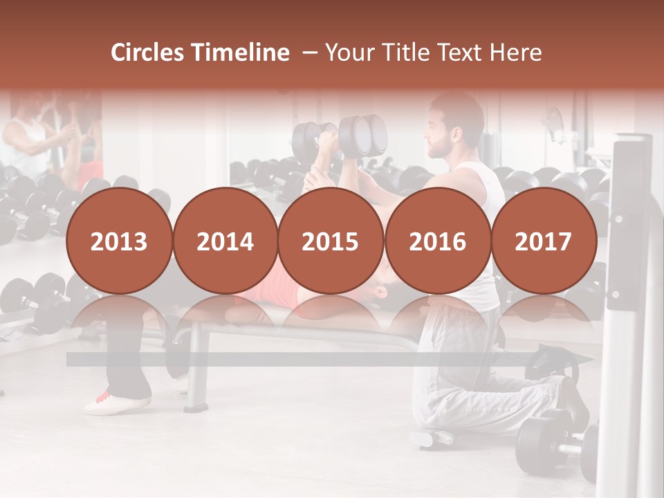 Instructor Bench Caucasian PowerPoint Template