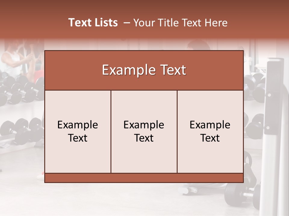 Instructor Bench Caucasian PowerPoint Template