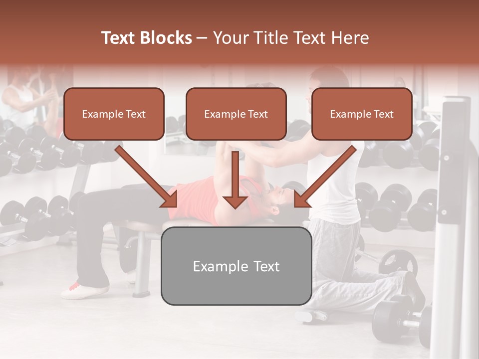 Instructor Bench Caucasian PowerPoint Template