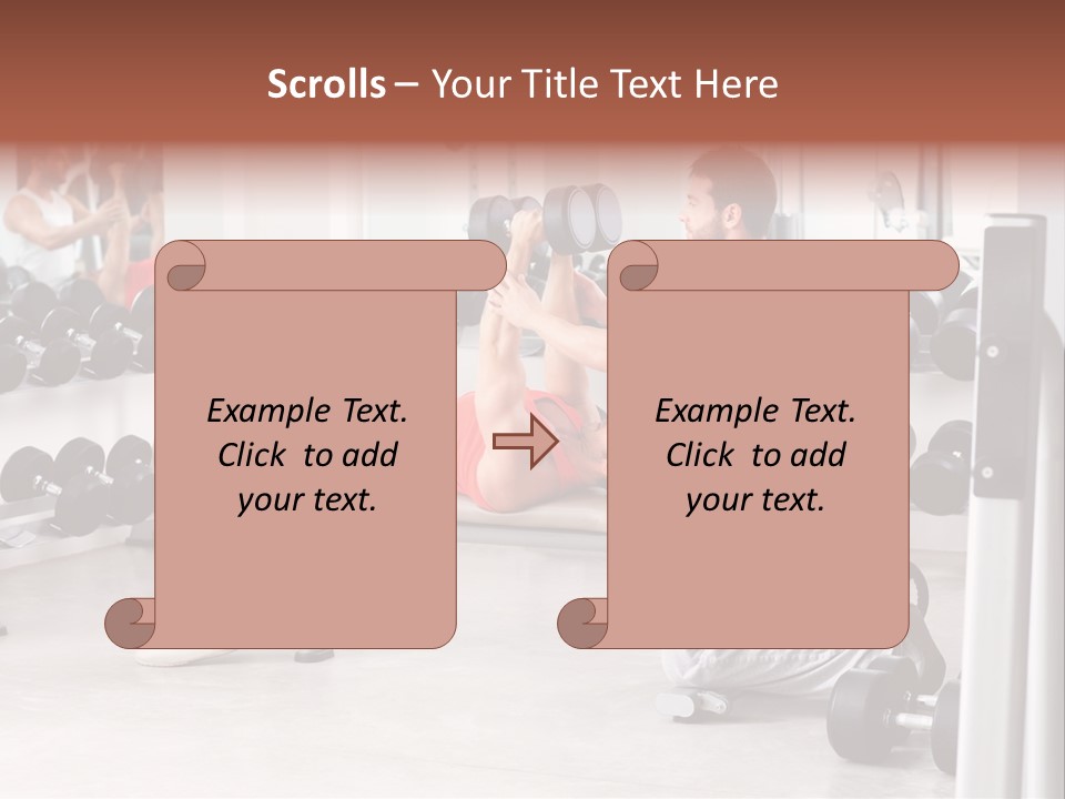 Instructor Bench Caucasian PowerPoint Template