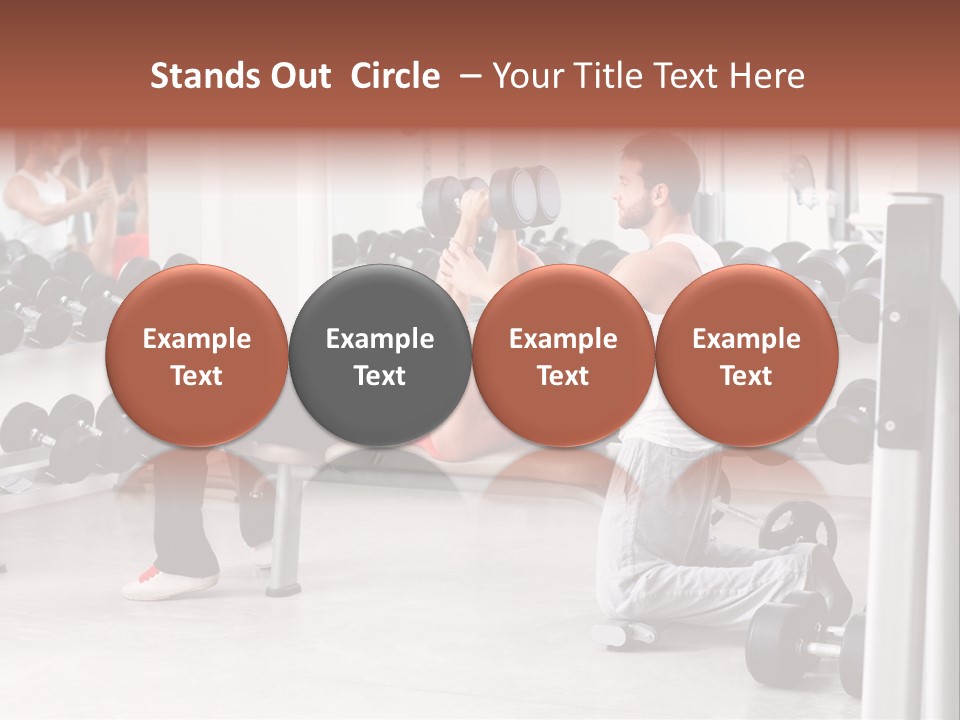 Instructor Bench Caucasian PowerPoint Template