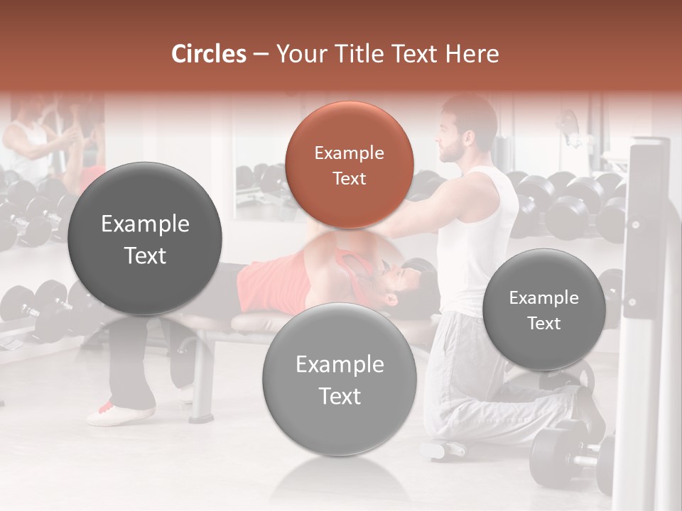 Instructor Bench Caucasian PowerPoint Template