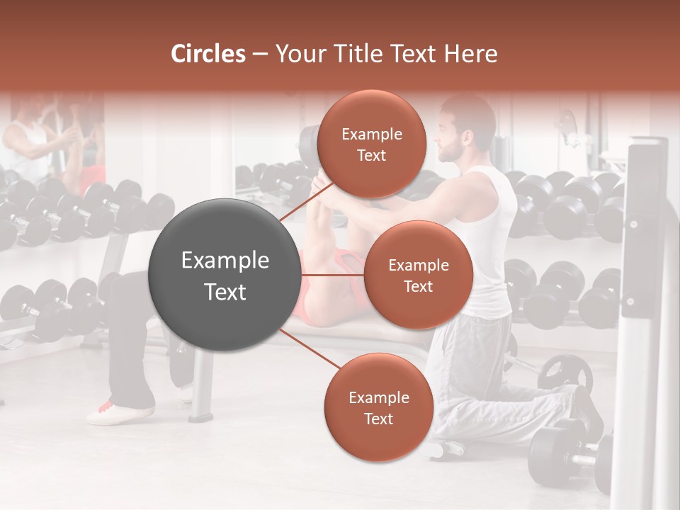 Instructor Bench Caucasian PowerPoint Template