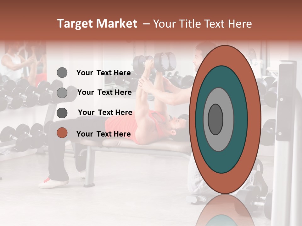 Instructor Bench Caucasian PowerPoint Template