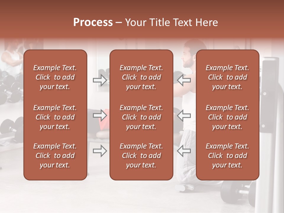 Instructor Bench Caucasian PowerPoint Template